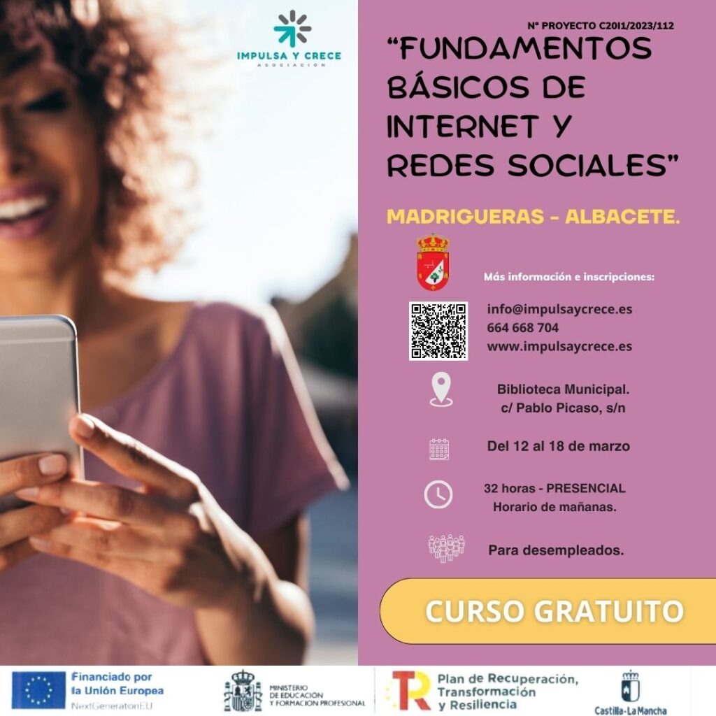 Curso gratuito de Fundamentos Básicos de Internet y Redes Sociales